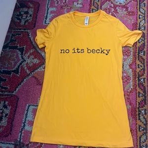 No it’s Becky Taylor Swift Shirt , never worn or washed